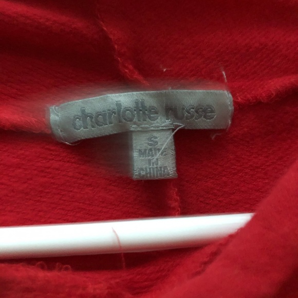 Charlotte Russe cropped sweatshirt - Picture 3 of 3